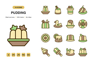 Pudding Color Icons, an Icon by Spacepixel Creative