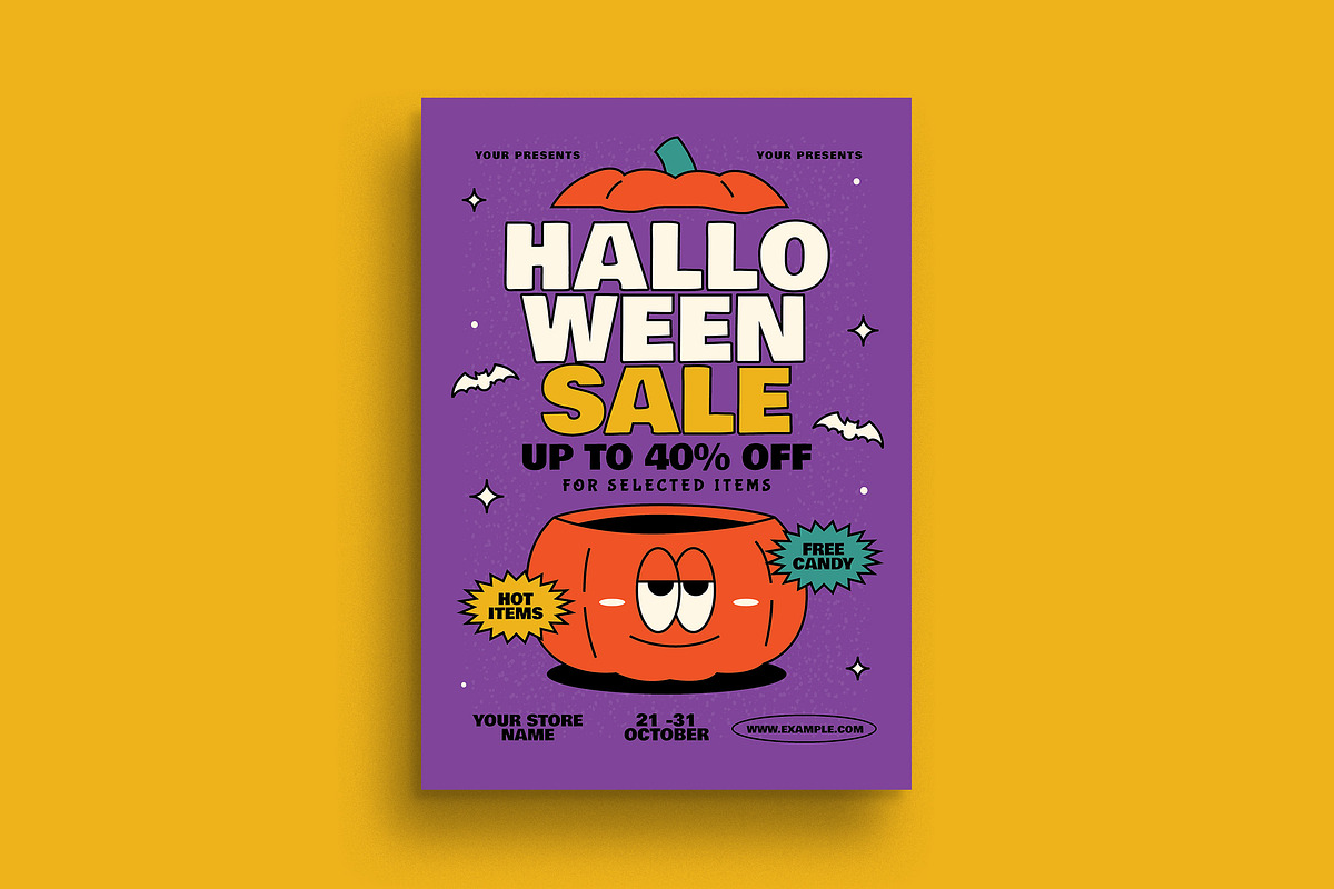 Halloween Sale Event Flyer, a Flyer Template by Guuver (Photo 1 of 3)