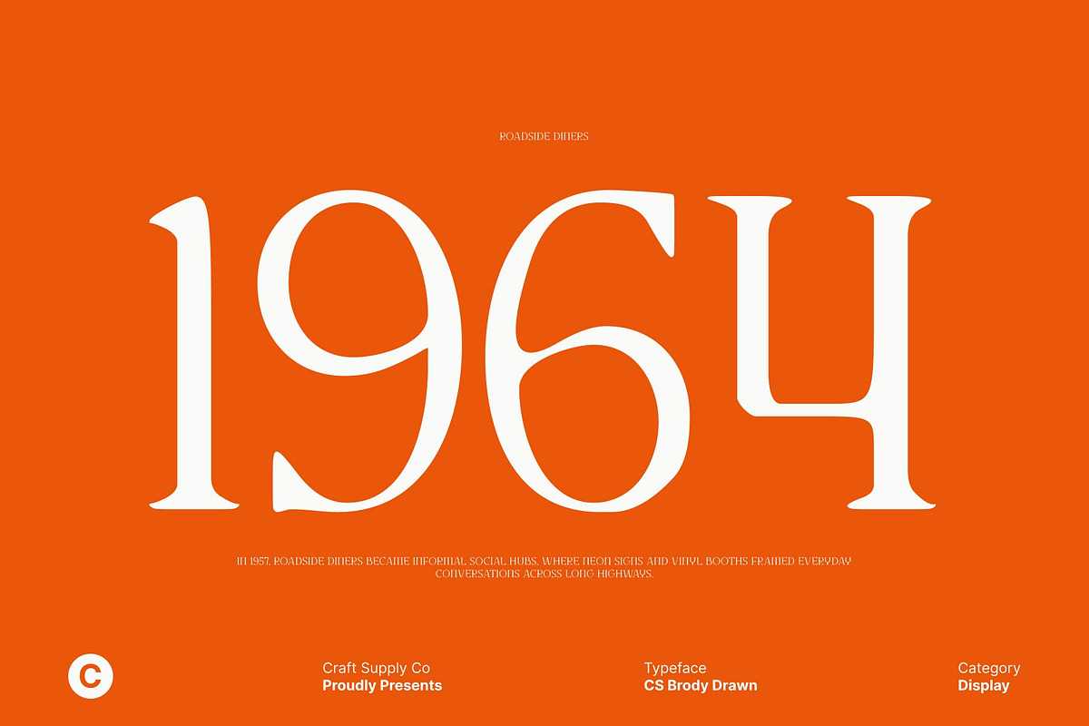 CS Brody Drawn, a Serif Font by Craft Supply Co. (Photo 5 of 8)