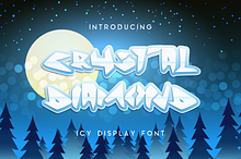 Crystal Diamond Icy Display Font