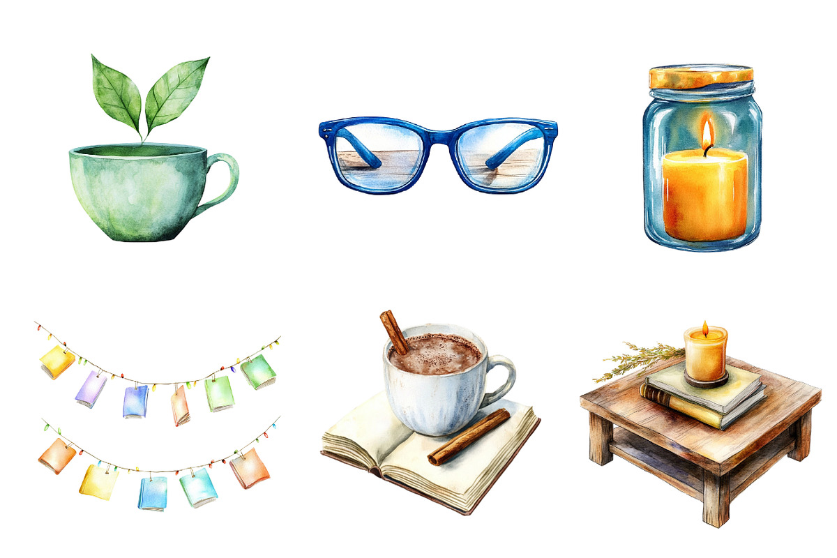 Fall Reading Nook Clipart, an Illustration by CreationArt (Photo 4 of 5)