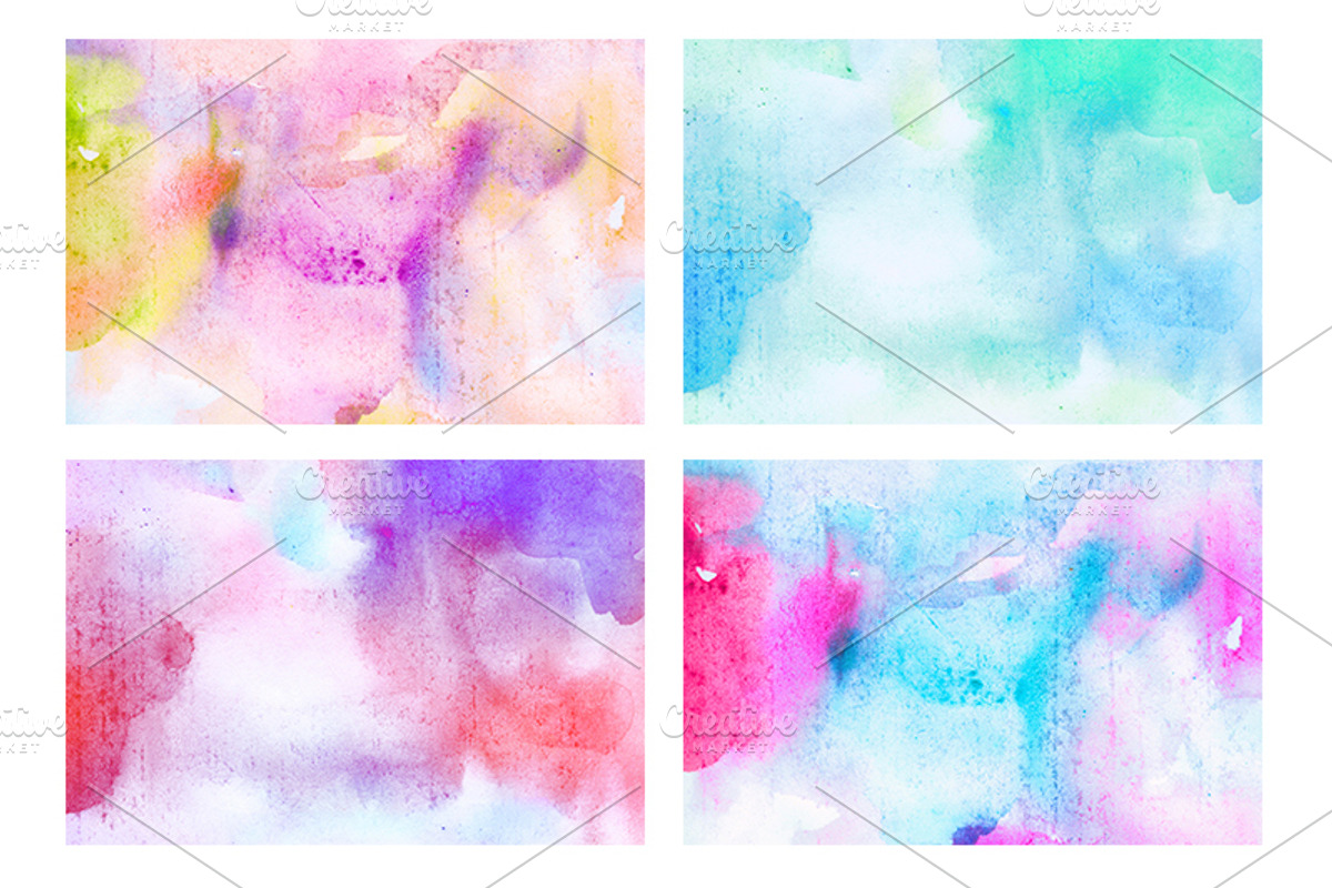 40 dreamy watercolor backgrounds, a Texture Graphic by Anttoniu (Photo 3 of 5)