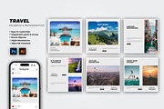 Travel Social Media Post, a Social Media Template by Glowin_studio (Thumbnail 1 of 4)