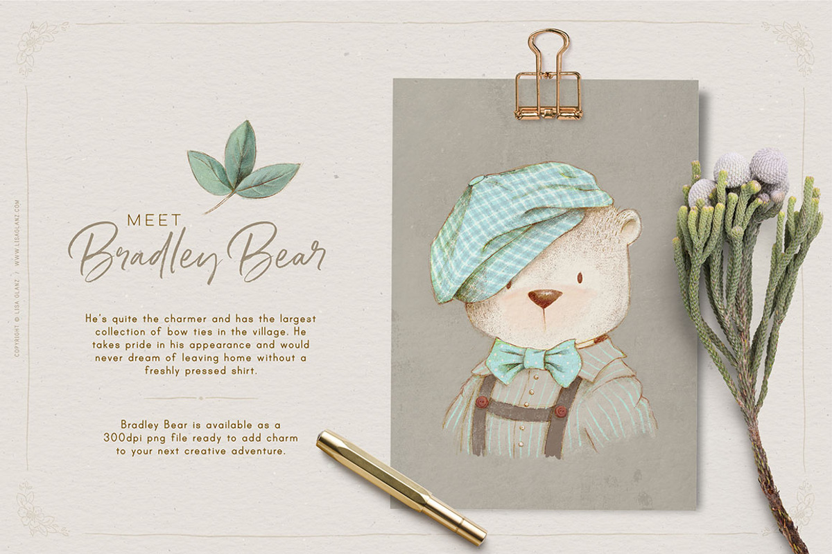 Animal Portraits & flowers, an Animal Illustration by Lisa Glanz (Photo 4 of 12)