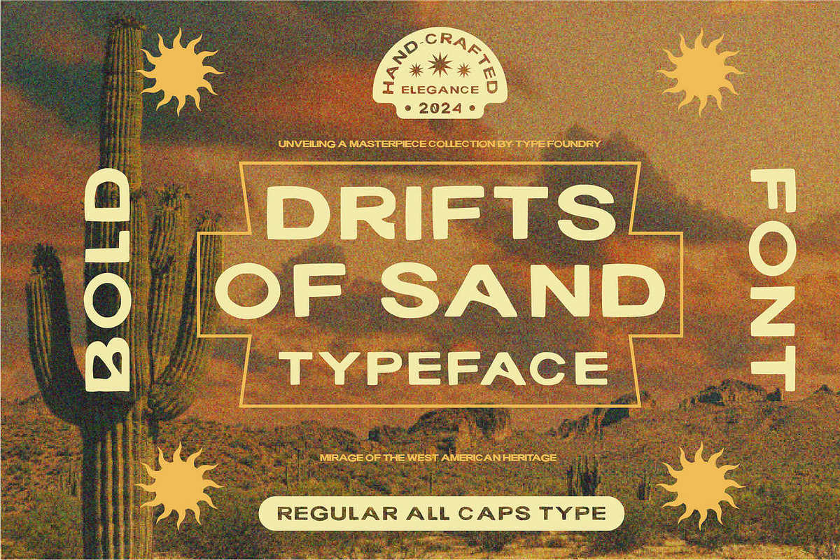 Drifts Of Sand - Retro Vintage Font, a Font by Hanstype.com (Photo 1 of 10)