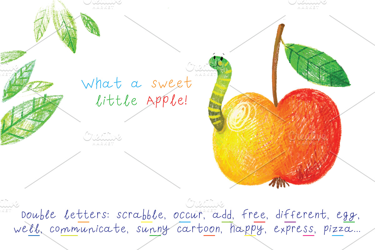 Kids font duo KINDERDOODLES Artyfont, a Handwritten Font by artnLera (Photo 4 of 5)