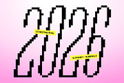 CS Resting Pixel, a Sans Serif Font by Craft Supply Co. (Thumbnail 3 of 8)
