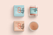 Candle glass and box packaging, a Household Mockup by GraphicWave (Thumbnail 7 of 7)