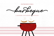 Barbeque Script, a Script Font by Siwox Studios (Thumbnail 1 of 9)