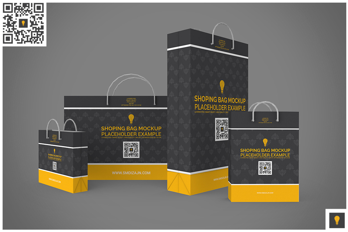 Shopping Bag Mock-up, a Merchandise Mockup by Shocky Design Studio (Photo 2 of 10)