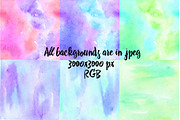 Seamless watercolor backgrounds set, a Pattern Graphic by Lososenok (Thumbnail 4 of 7)