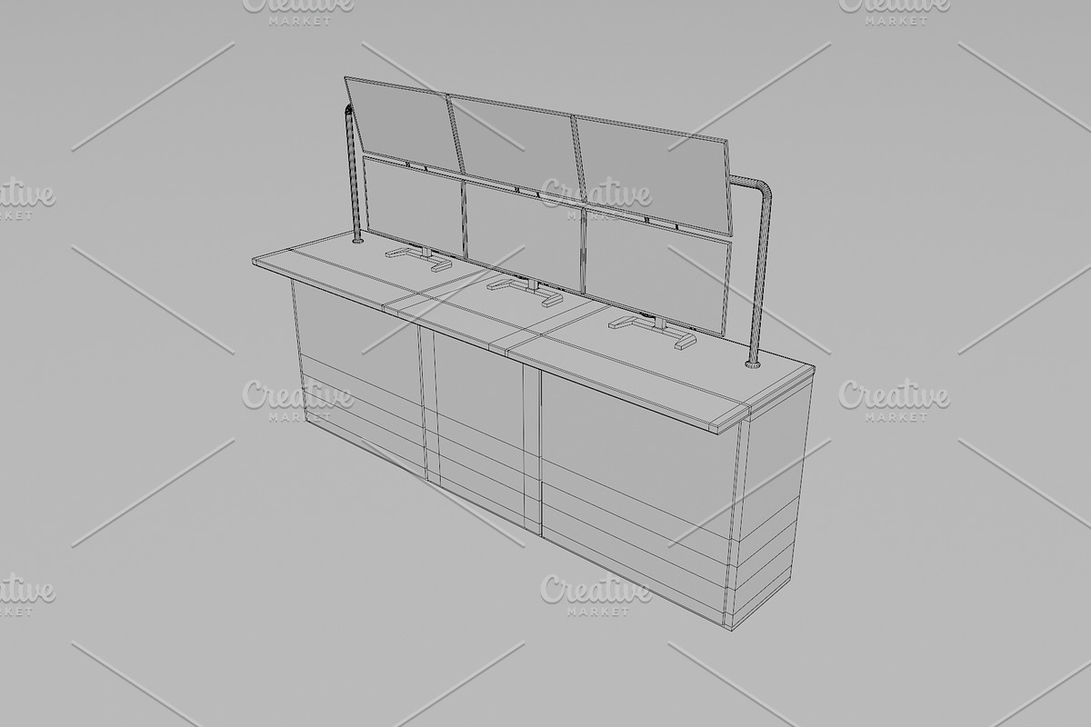 3D Model Multi Computer Monitor, an Object 3D Model by mrfauzi (Photo 5 of 7)