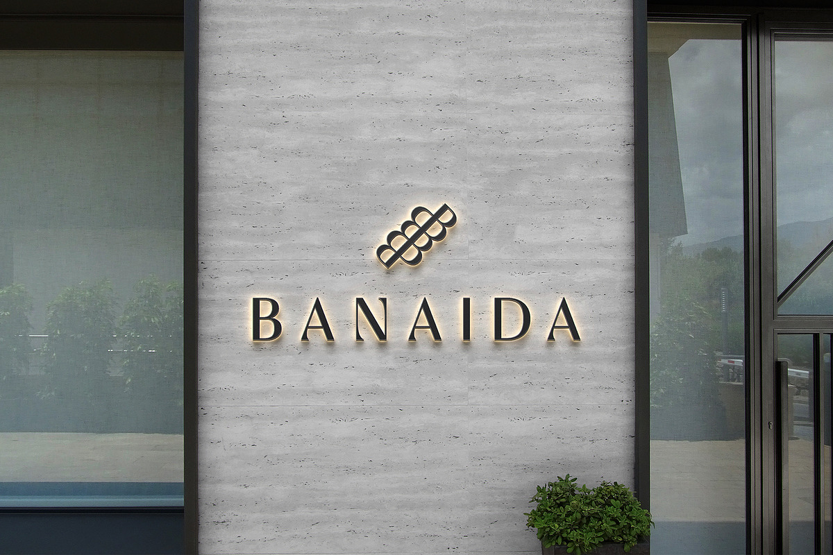 Logo Mockup 3D Black Sign Luxury, an Advertising Mockup by Asylab (Photo 3 of 5)