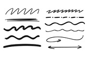 Hand drawn ink elements, a Decorative Illustration by Tati_Kli (Thumbnail 2 of 3)
