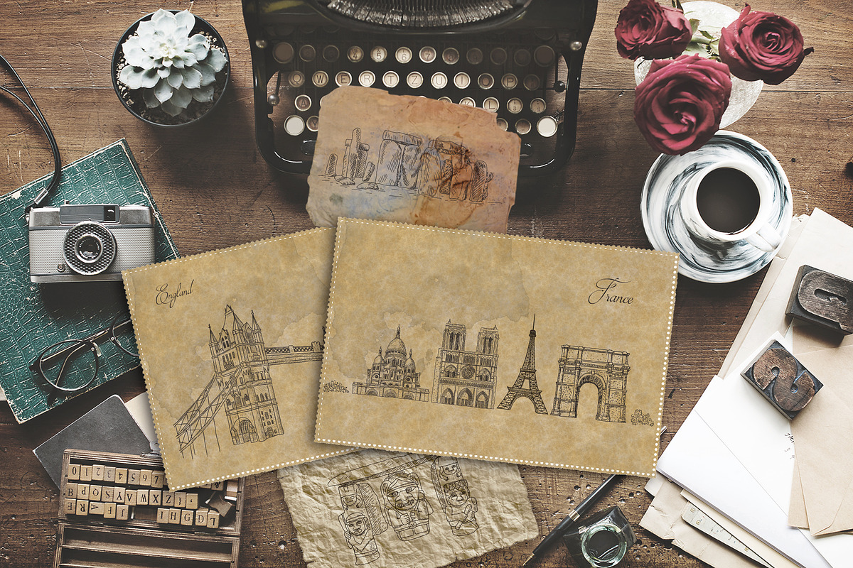 Around the World. Travel Bundle., an Object Illustration by Designwork (Photo 4 of 18)