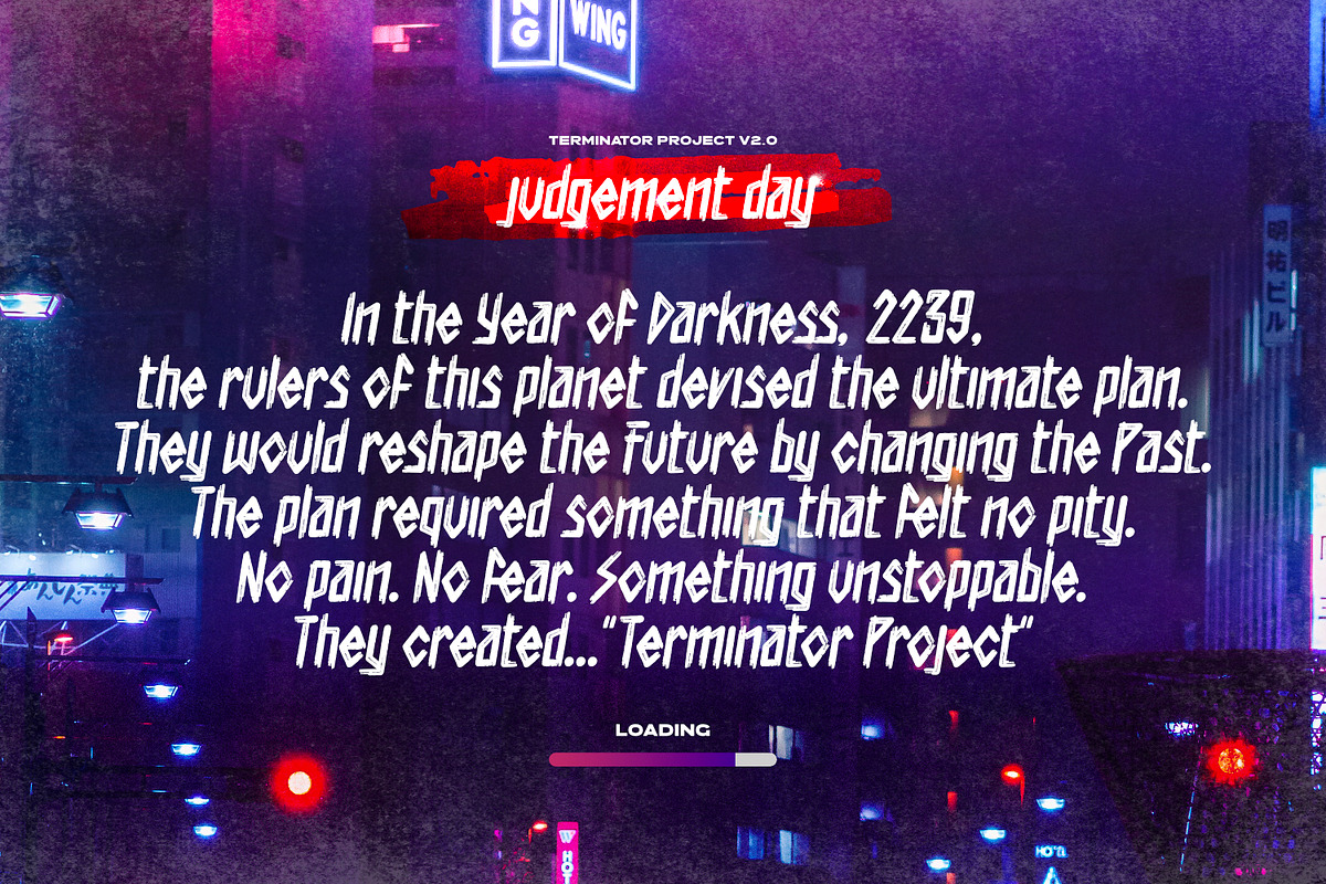Apocalypse 13 - Cyberpunk Type, a Symbol Font by ikiiko (Photo 3 of 7)