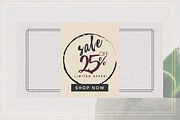 GRUNGE Facebook sale and quote pack, a Social Media Template by Vova (Thumbnail 7 of 16)