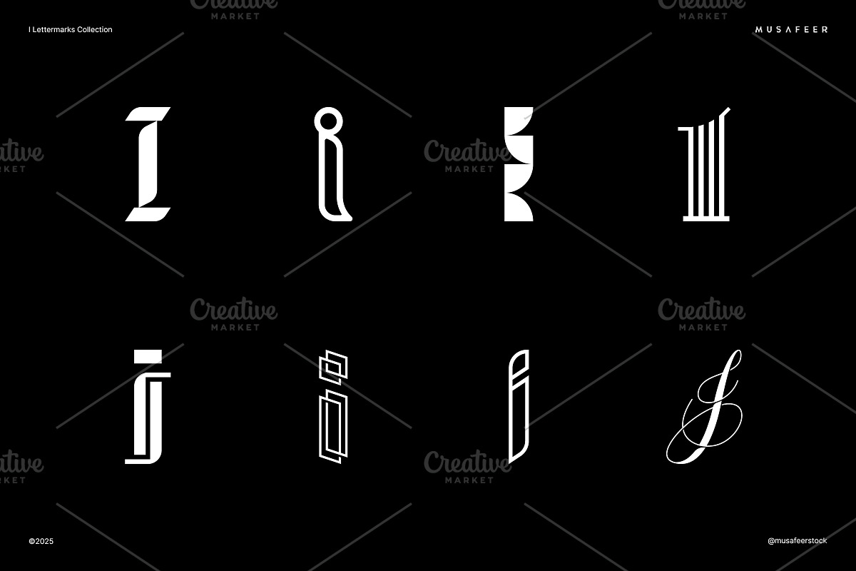 I Lettermarks Collection, a Branding & Logo Template by Musafeer Studio (Photo 2 of 2)