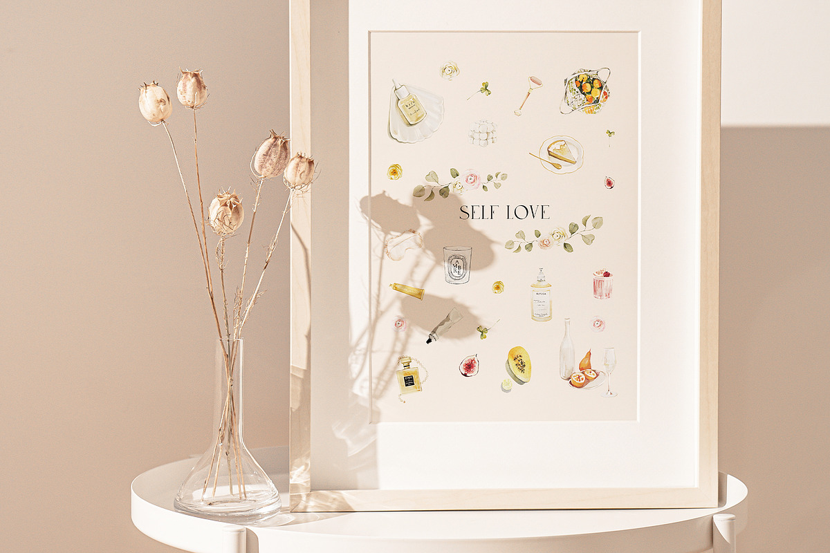 SELF CARE AESTHETICS COLLECTION, a Healthcare Illustration by Natalia Tugova (Photo 4 of 29)