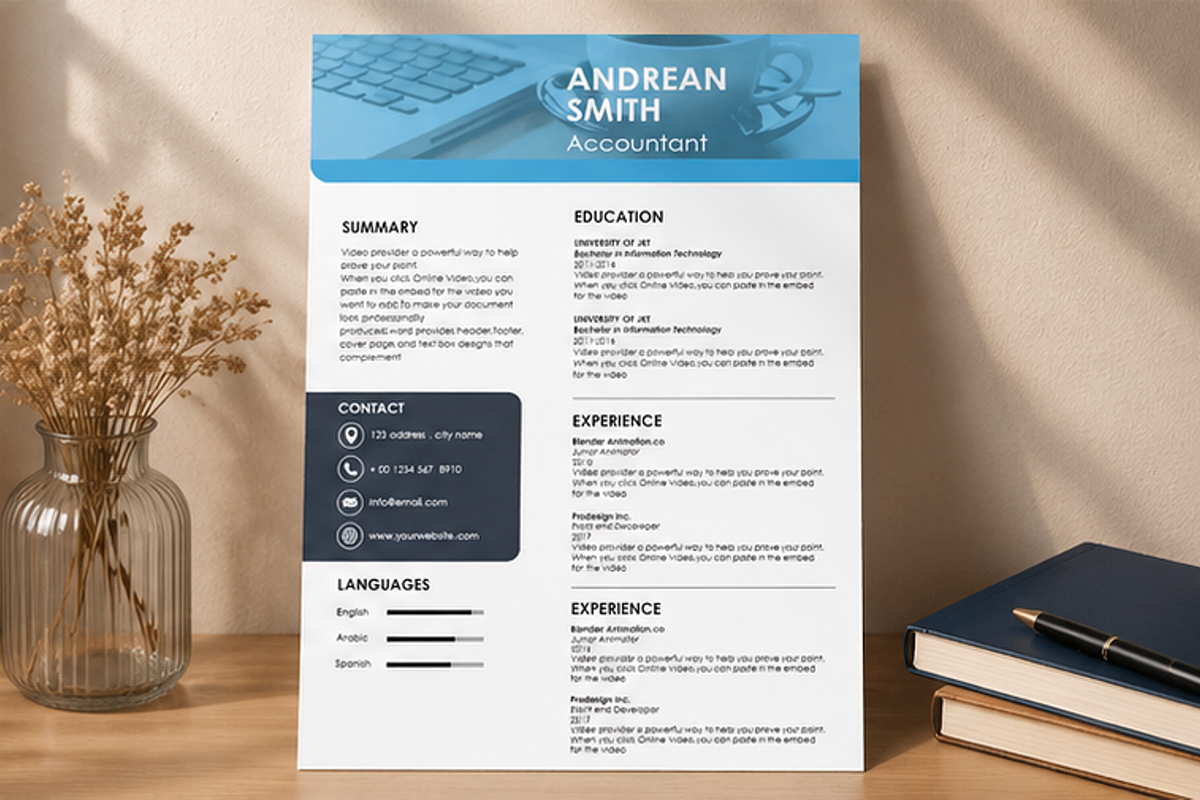 MODERN RESUME TEMPLATE (R10), a Resume Template by dulchaer29 (Photo 4 of 4)