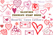 Valentines Procreate Stamp Brush, a Brush Add-On by Sense Library (Thumbnail 1 of 11)