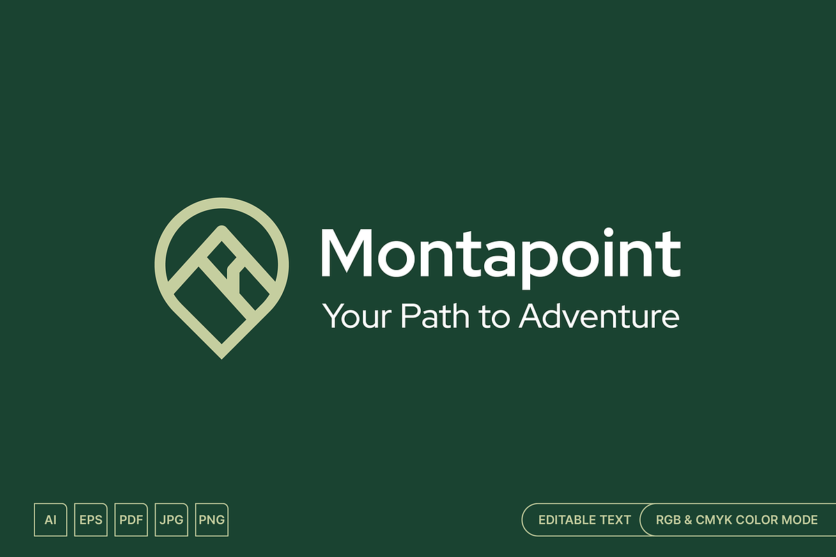 Montapoint Adventure Mountain Logo, a Branding & Logo Template by muhisya