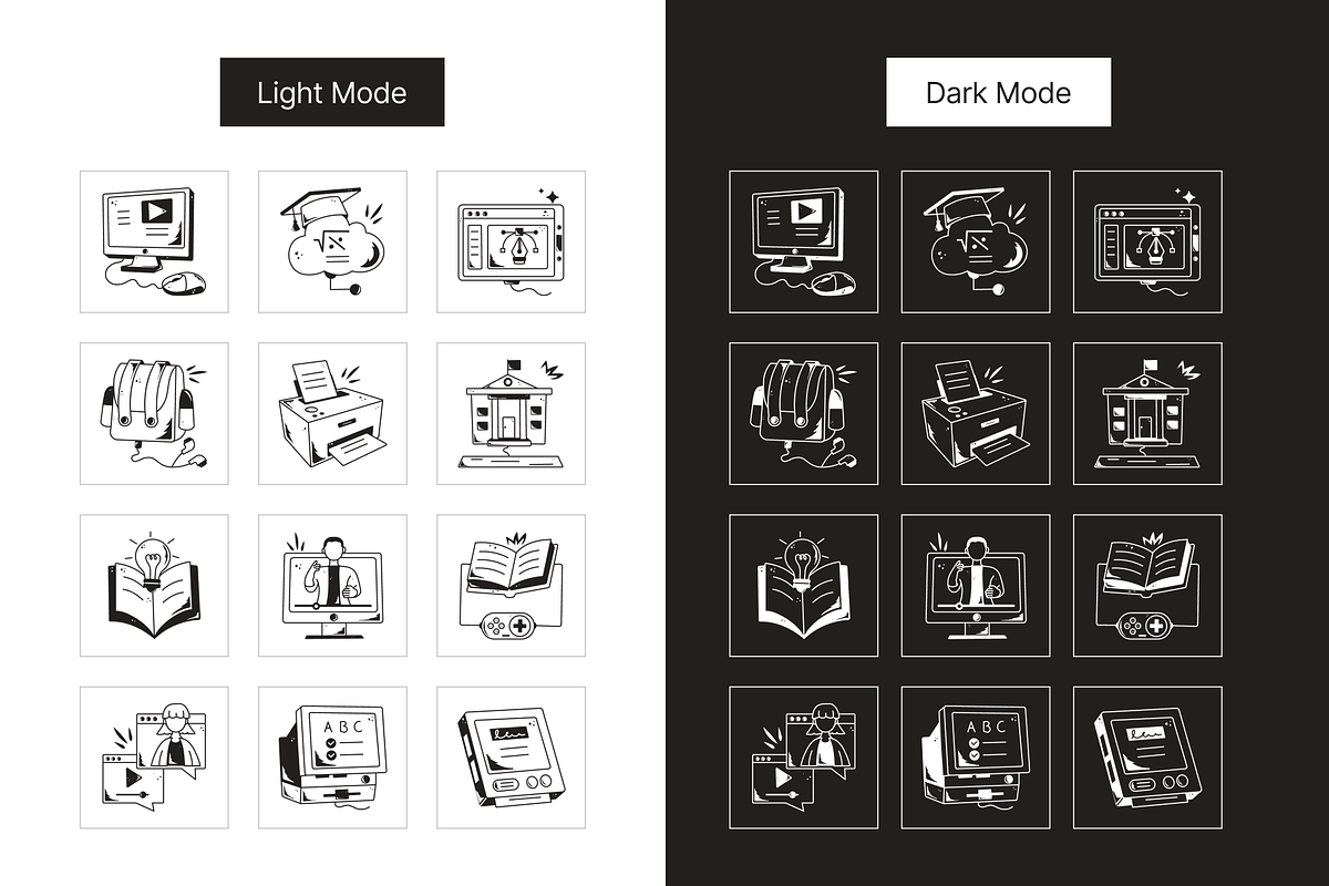 Animated E Learning Icons, a Solid Icon by Prosymbols (Photo 3 of 7)