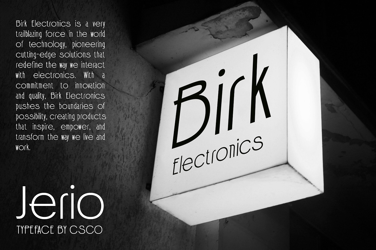 Jerio – Modern Sans Serif, a Sans Serif Font by Craft Supply Co. (Photo 5 of 8)