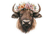 Funny Buffalo Clipart, an Illustration by Designking (Thumbnail 4 of 4)