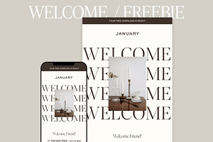 JANUARY Flodesk Email Bundle