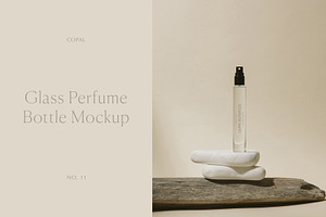 Glass Perfume Bottle Mockup No. 11