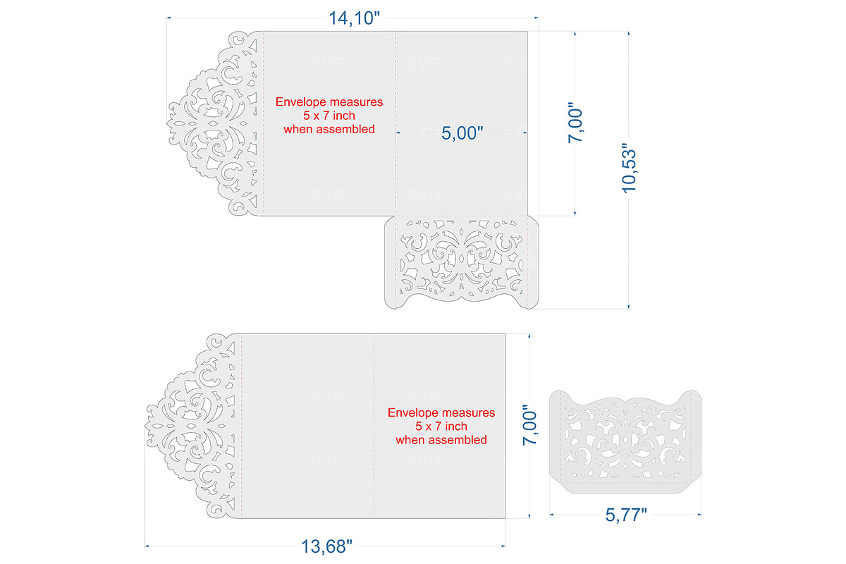 SVG Invitation Paper Cut Template, a Templates & Theme by Magic Story Studio (Photo 2 of 2)