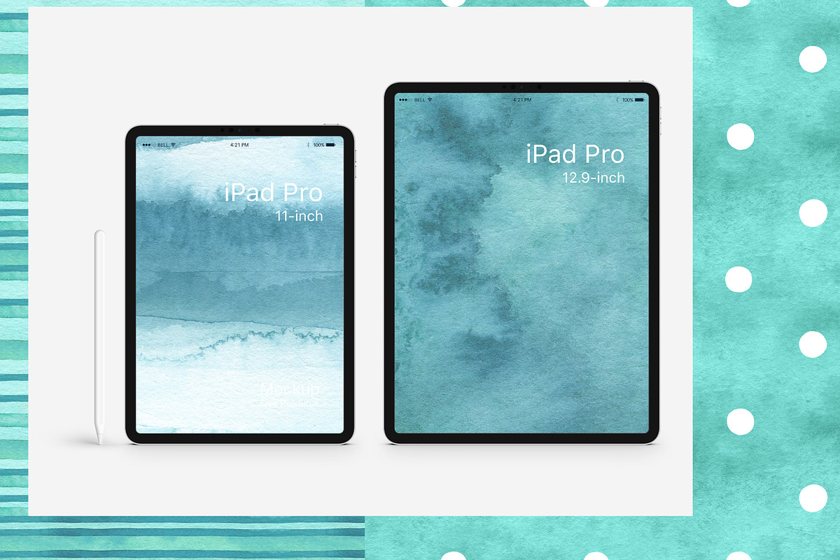 Mint Watercolor Paper Backgrounds, a Texture Graphic by Naty Art (Photo 3 of 9)