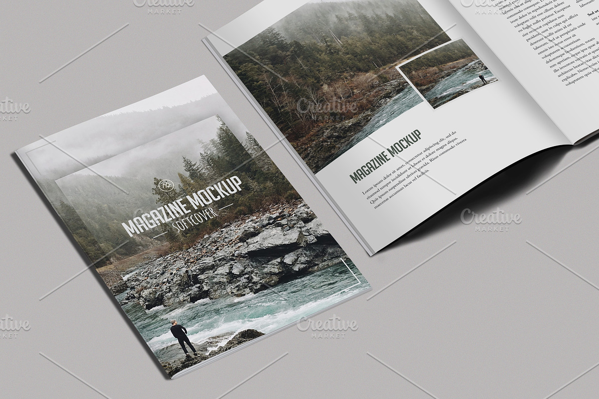 Softcover Magazine Mockup, a Print Template by ArtefShop (Photo 8 of 8)