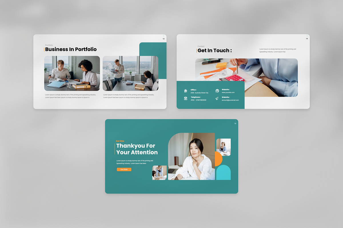 Annual Report Powerpoint, a Presentation Template by Annora Studio (Photo 7 of 8)