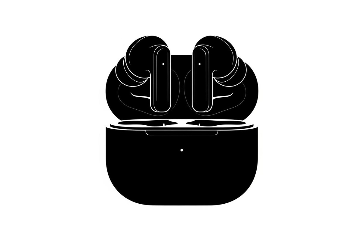 50 Wireless Earbuds Silhouette Icon, an Illustration by abu67222 (Photo 47 of 51)