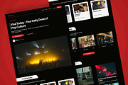 Wedwes - Pop Culture News Landing, a Landing Page Template by productype1 (Thumbnail 4 of 5)