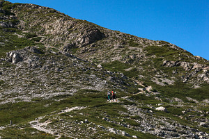 Hikers on the path to Krn mountain, Slovenia, a Nature Photo by Bepslabor