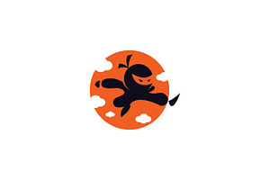 Ninja Logo, a Branding & Logo Template by Xoovion