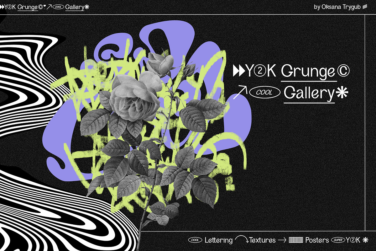 Y2K Collage & Graffiti Elements Pack, an Object Graphic by Oksana Trygub (Photo 6 of 30)