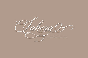 Sahera Script, a Script Font by Realtype