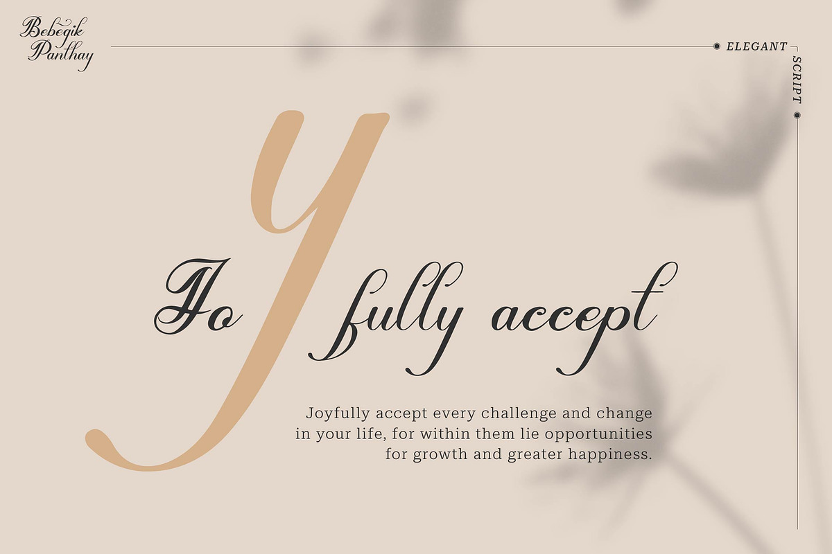 Bebegik Panthay | Calligraphy Script, a Script Font by Denustudios (Photo 3 of 13)