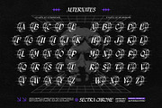 Sectra Chrome Typeface, a Blackletter Font by alit design (Thumbnail 8 of 17)