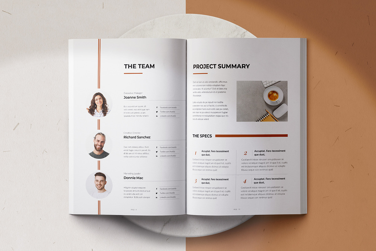 The Proposal | Canva, InDesign, a Brochure Template by BrochuresFactory (Photo 5 of 11)