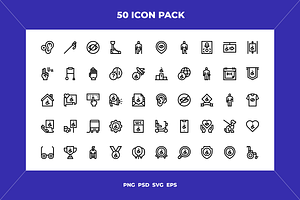 International day of persons with, a Solid Icon by Wencory