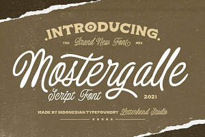 Mostergalle - Script Font