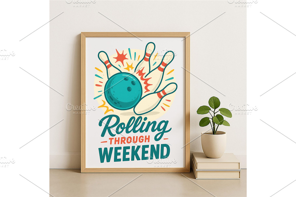 Rolling Through Weekend Wall Art, a Background Graphic by LaseredNinja (Photo 3 of 7)