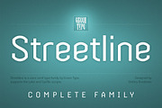 Streetline – 10 fonts, a Sans Serif Font by Green Type (Thumbnail 1 of 9)