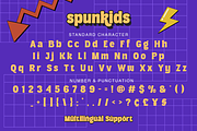 Spunkids - Retro Sans Serif Font, a Sans Serif Font by Pixesia Studio (Thumbnail 12 of 12)
