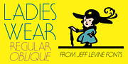 Ladies Wear JNL, a Font by Jeff Levine Fonts (Thumbnail 1 of 5)